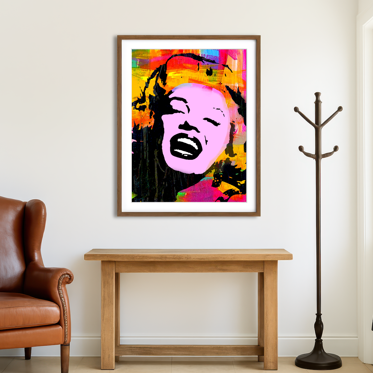 AUTO-MOCKUP ROOM | Marilyn Pink Wall Art