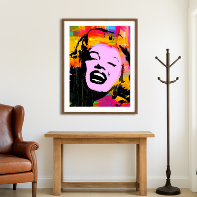 AUTO-MOCKUP ROOM | Marilyn Pink Wall Art