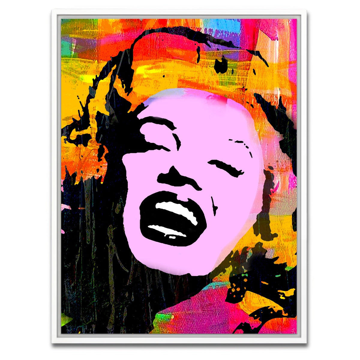 AUTO-MOCKUP WHITE | Marilyn Pink | 1 Piece | White Framed Canvas | group=3x4
