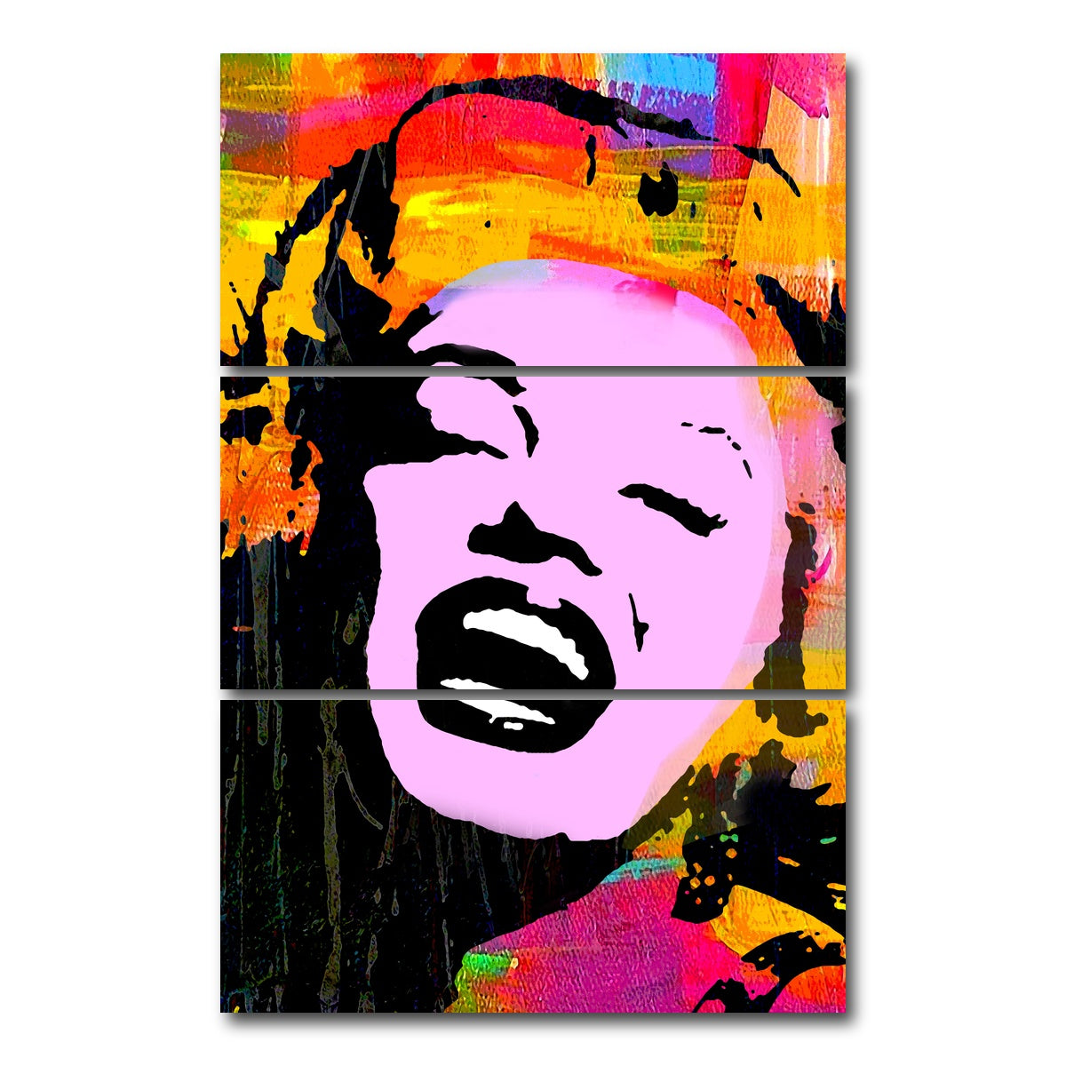 AUTO-MOCKUP WHITE | Marilyn Pink | 3 Piece | Gallery Wrap Canvas | group=12x24_stacked