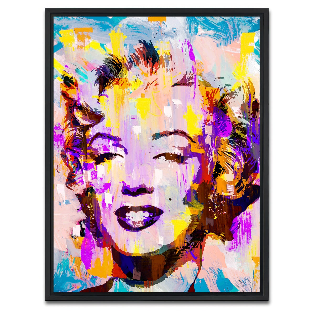 AUTO-MOCKUP WHITE | Marilyn Rain | 1 Piece | Black Framed Canvas | group=3x4