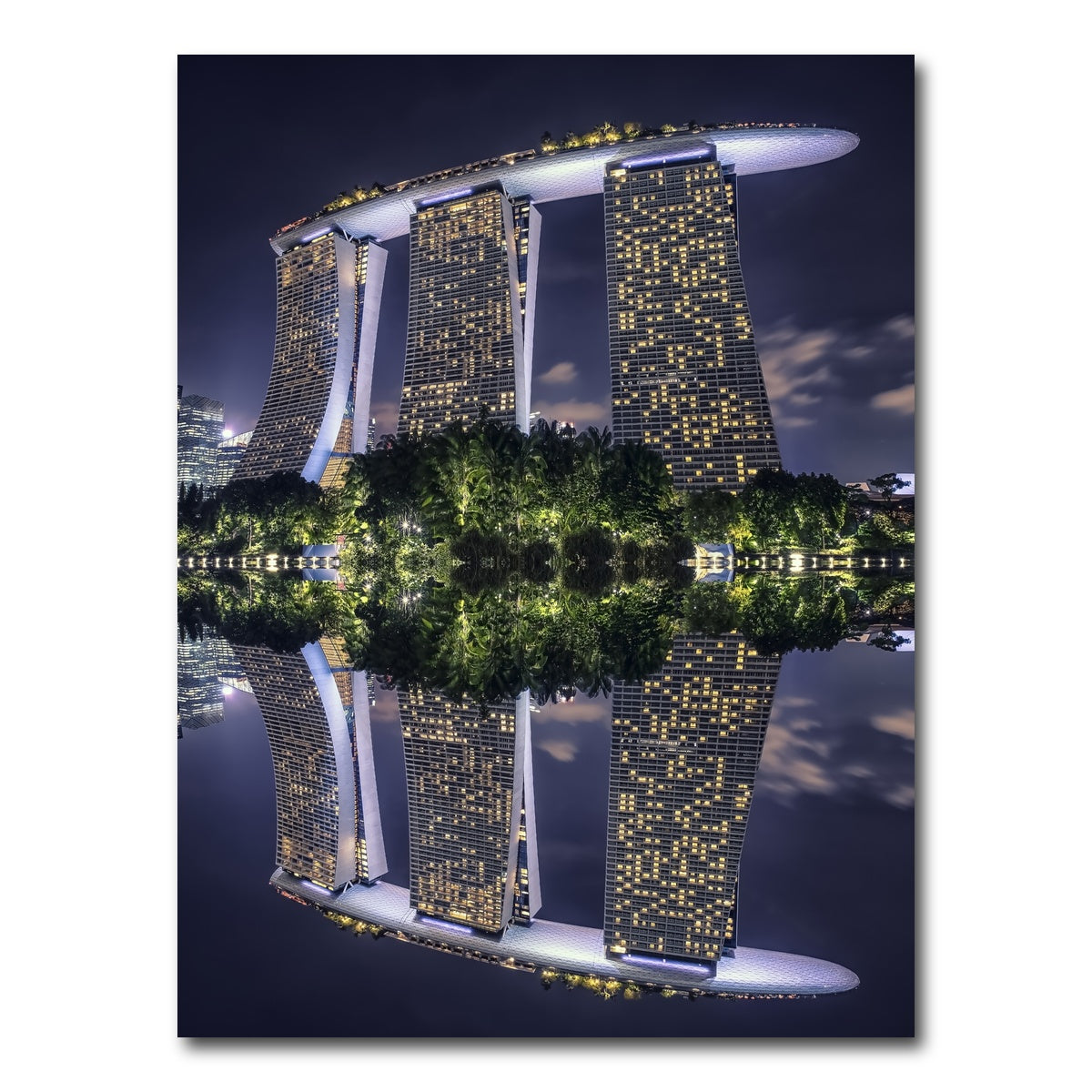 AUTO-MOCKUP WHITE | Marina Bay Sands | 1 Piece | Gallery Wrap Canvas | group=3x4