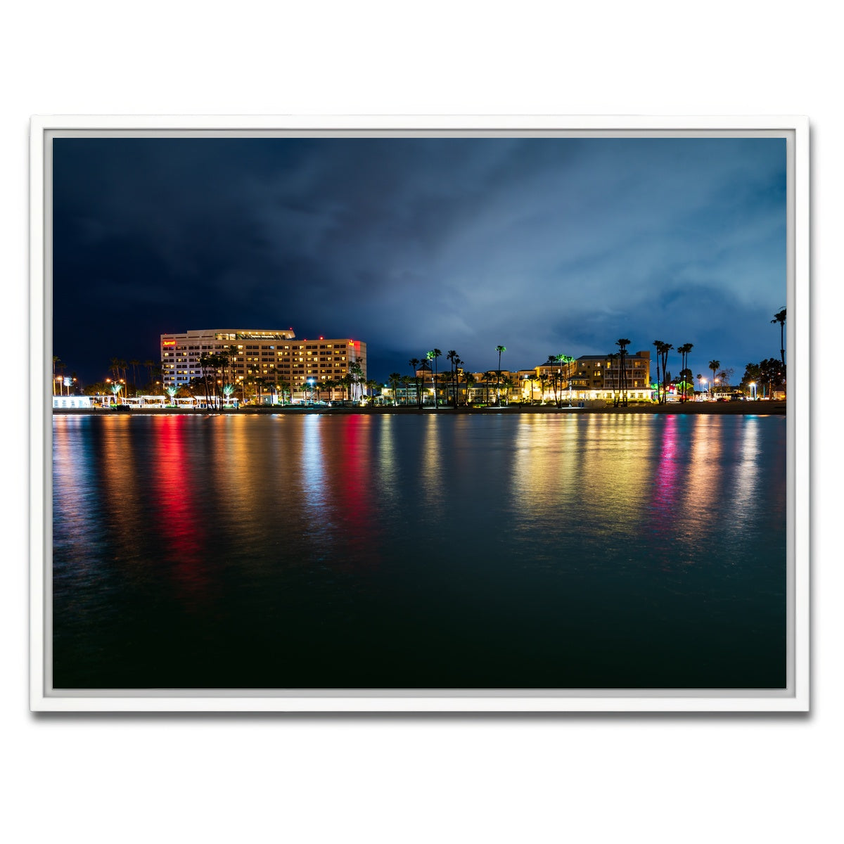 AUTO-MOCKUP WHITE | Marina Del Rey Cal | 1 Piece | White Framed Canvas | group=4x3