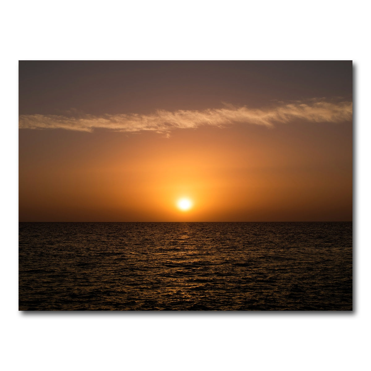AUTO-MOCKUP WHITE | Marina di Pisa Sunset 2 | 1 Piece | Gallery Wrap Canvas | group=4x3