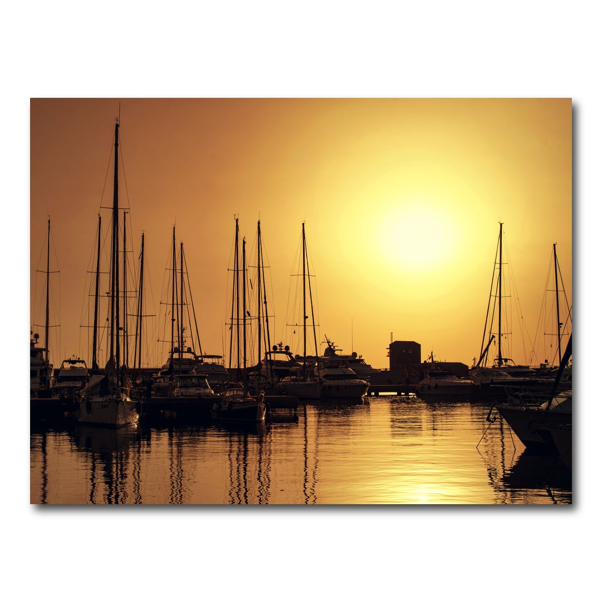 AUTO-MOCKUP WHITE | Marina di Pisa Sunset Tuscany Italy | 1 Piece | Gallery Wrap Canvas | group=4x3