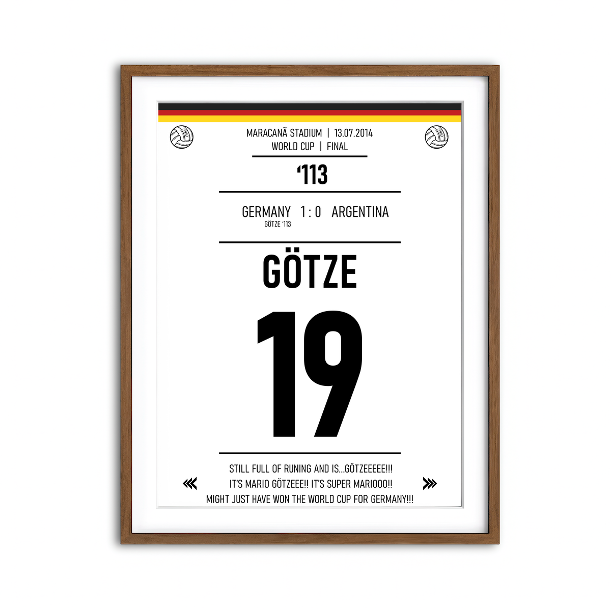 Framed Print 3x4 Walnut