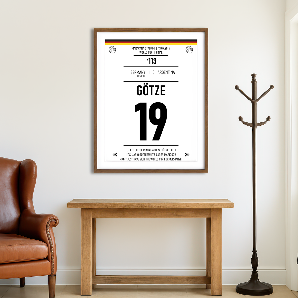 AUTO-MOCKUP ROOM | Mario Gotze Wall Art