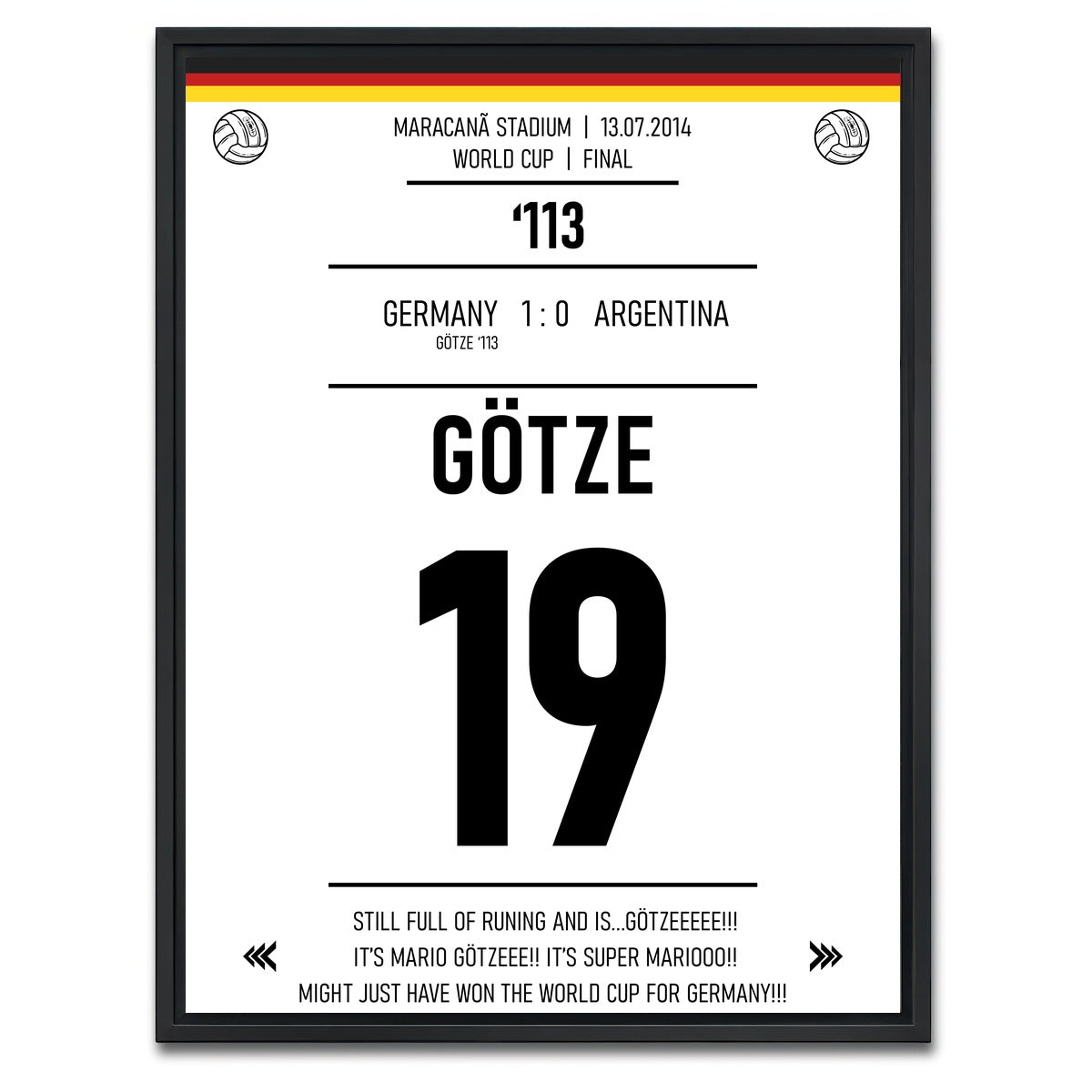 AUTO-MOCKUP WHITE | Mario Gotze | 1 Piece | Black Framed Canvas | group=3x4