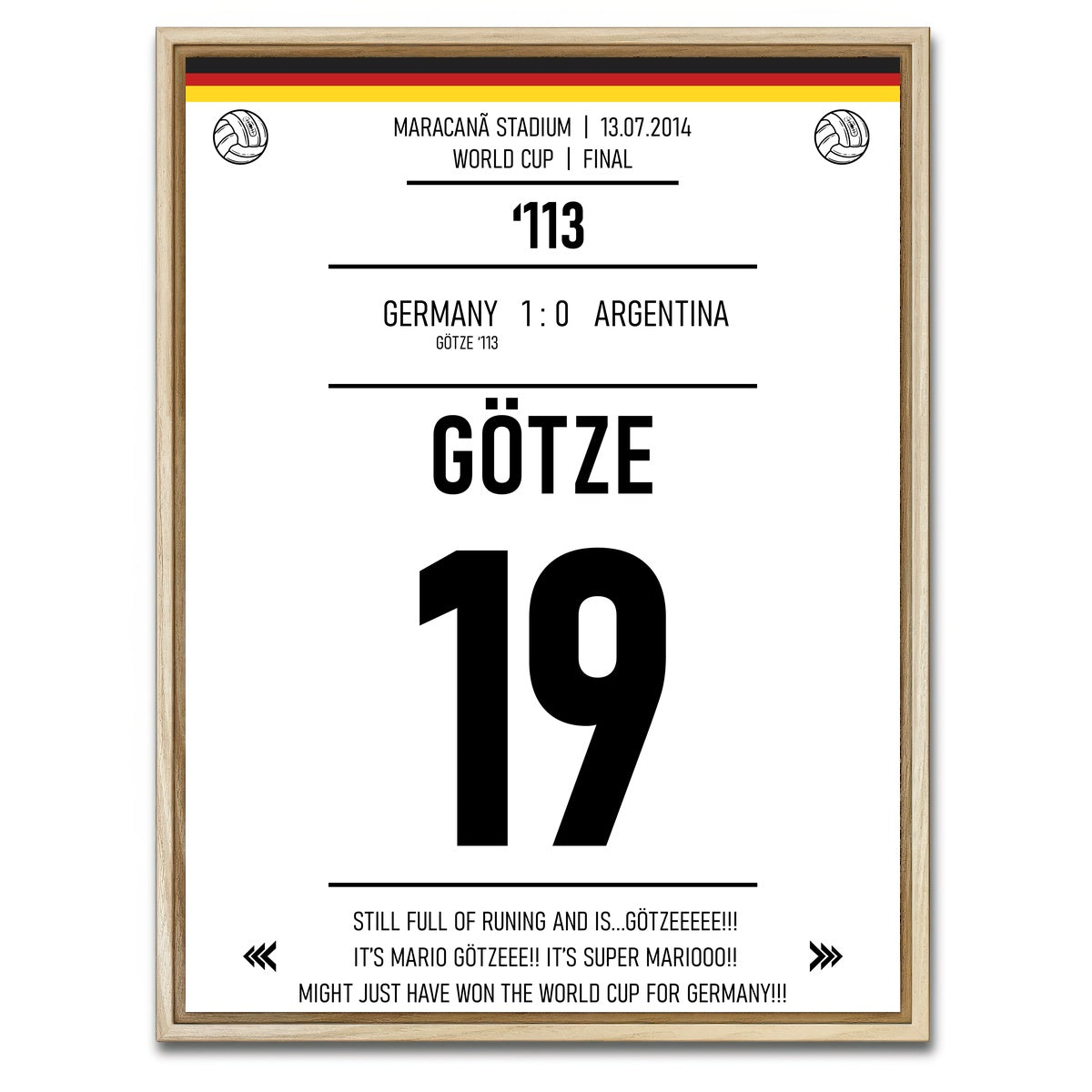 AUTO-MOCKUP WHITE | Mario Gotze | 1 Piece | Natural Framed Canvas | group=3x4