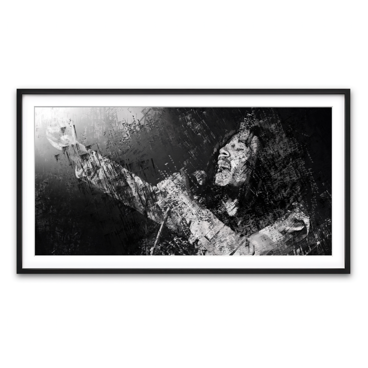 Framed Print 2x1 Black