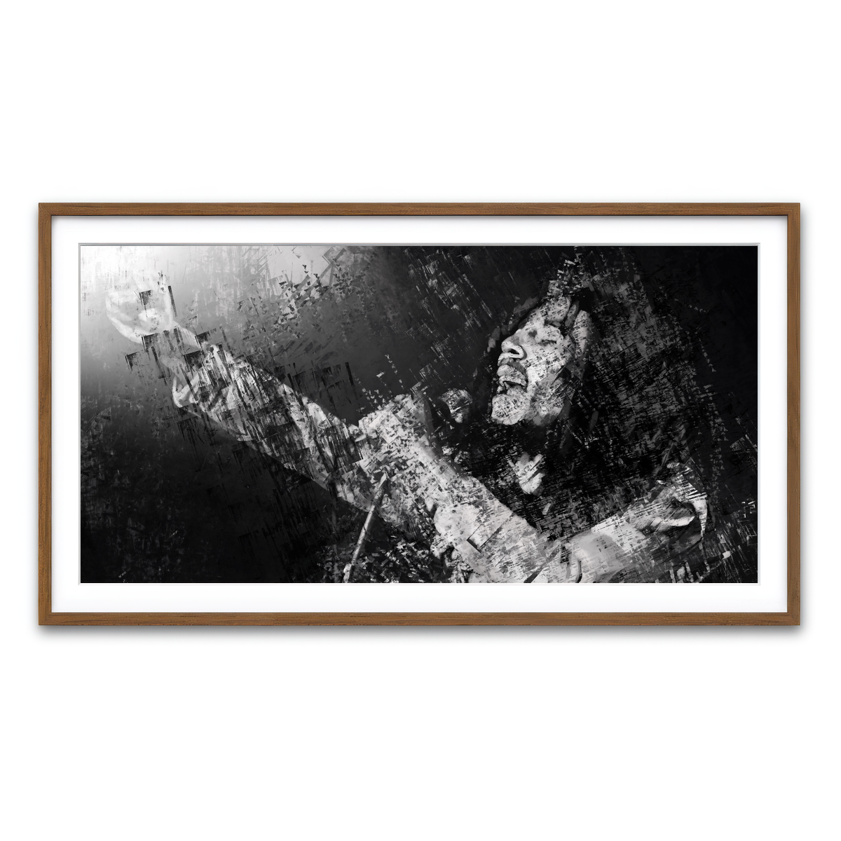 Framed Print 2x1 Walnut