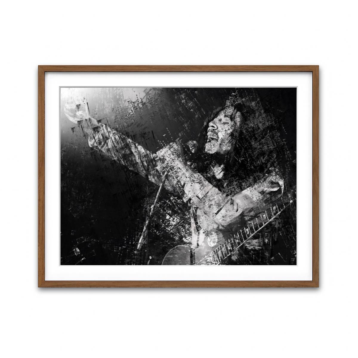 Framed Print 4x3 Walnut