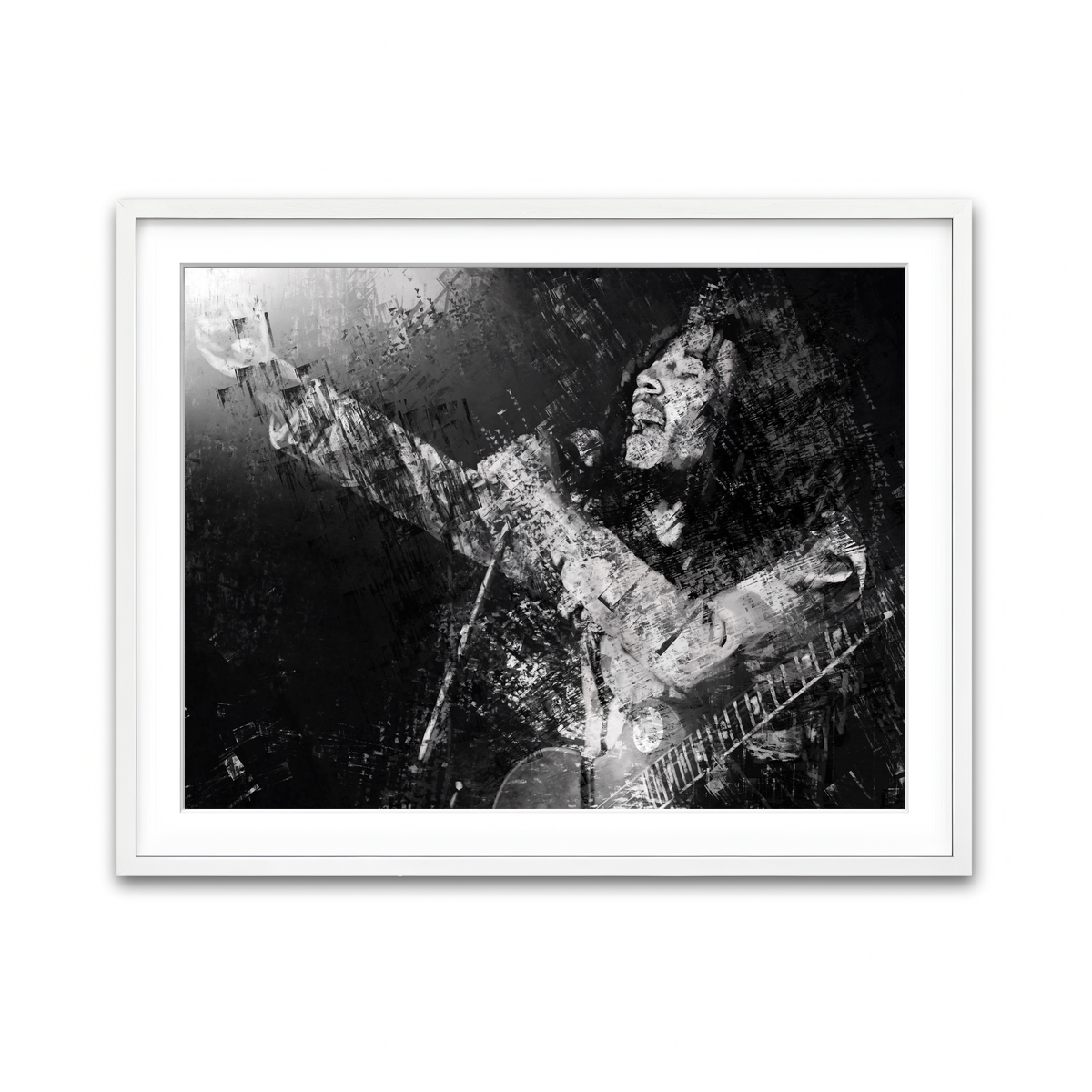 Framed Print 4x3 White