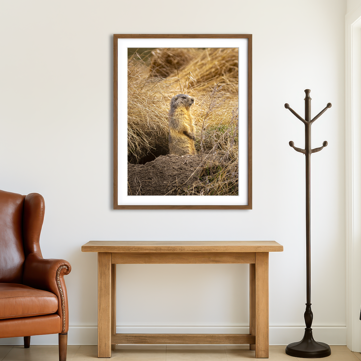 AUTO-MOCKUP ROOM | Marmotte du Queyras Wall Art