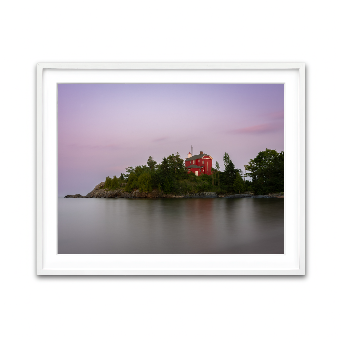 Framed Print 4x3 White