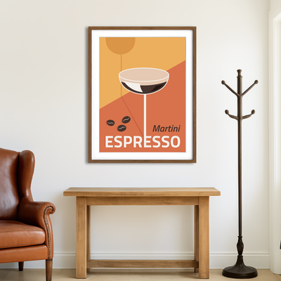 AUTO-MOCKUP ROOM | Martini Espresso Drink Wall Art
