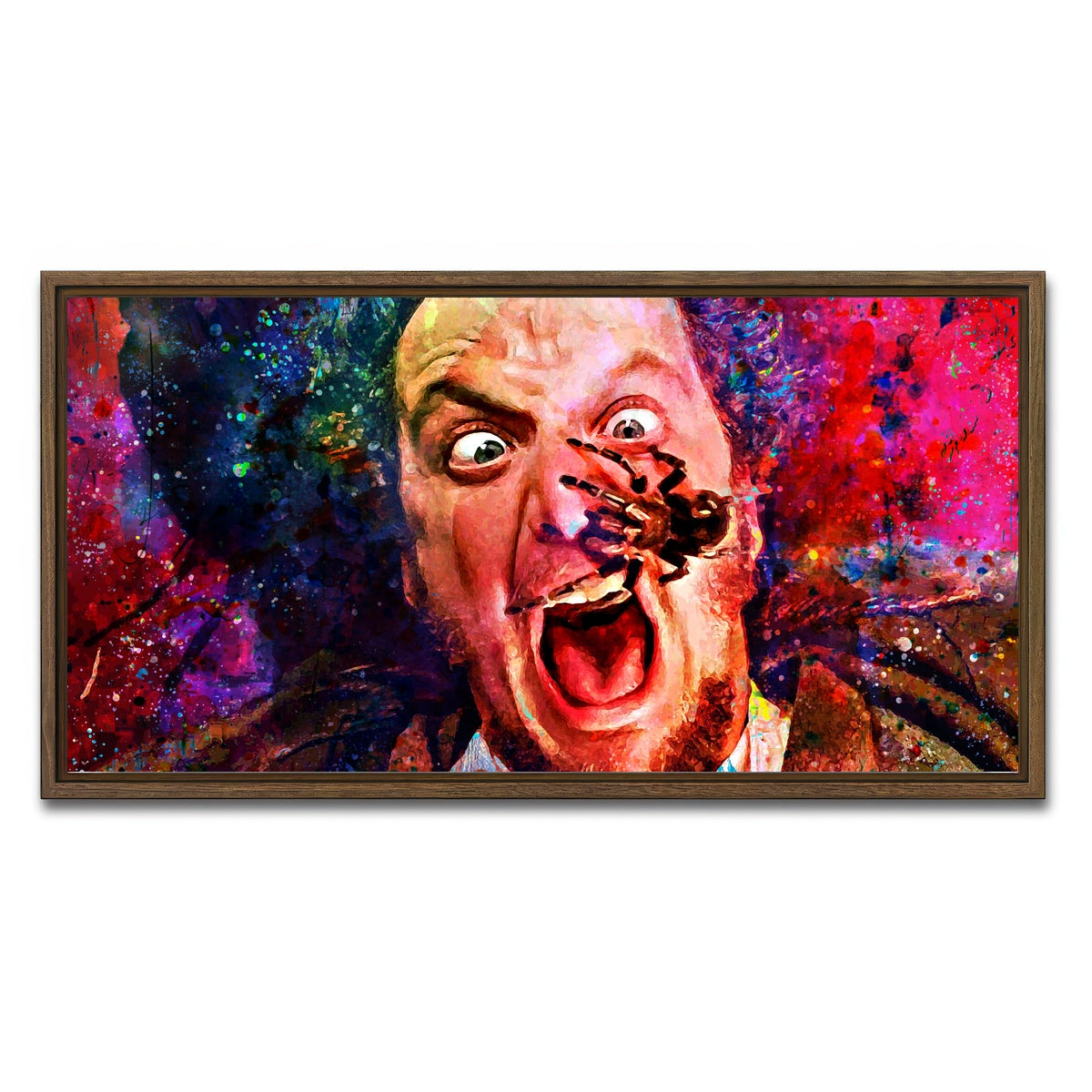 AUTO-MOCKUP WHITE | Marv Home Alone | 1 Piece | Walnut Framed Canvas | group=2x1