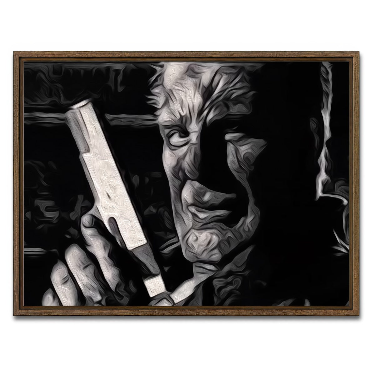 AUTO-MOCKUP WHITE | Marv Sin City | 1 Piece | Walnut Framed Canvas | group=4x3