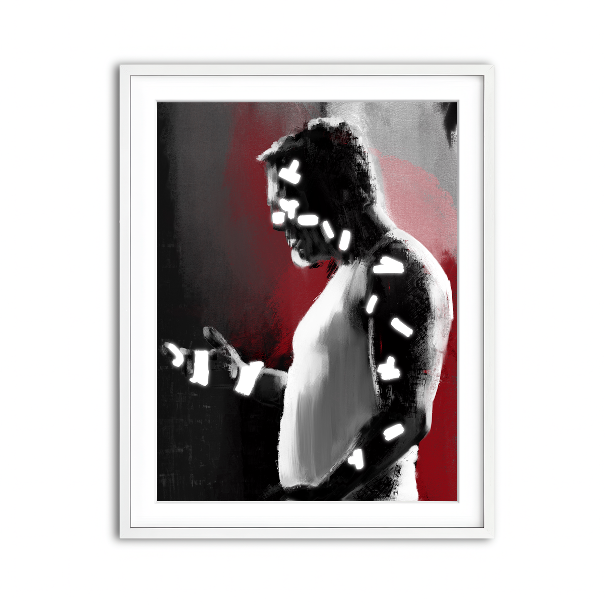 Framed Print 3x4 White