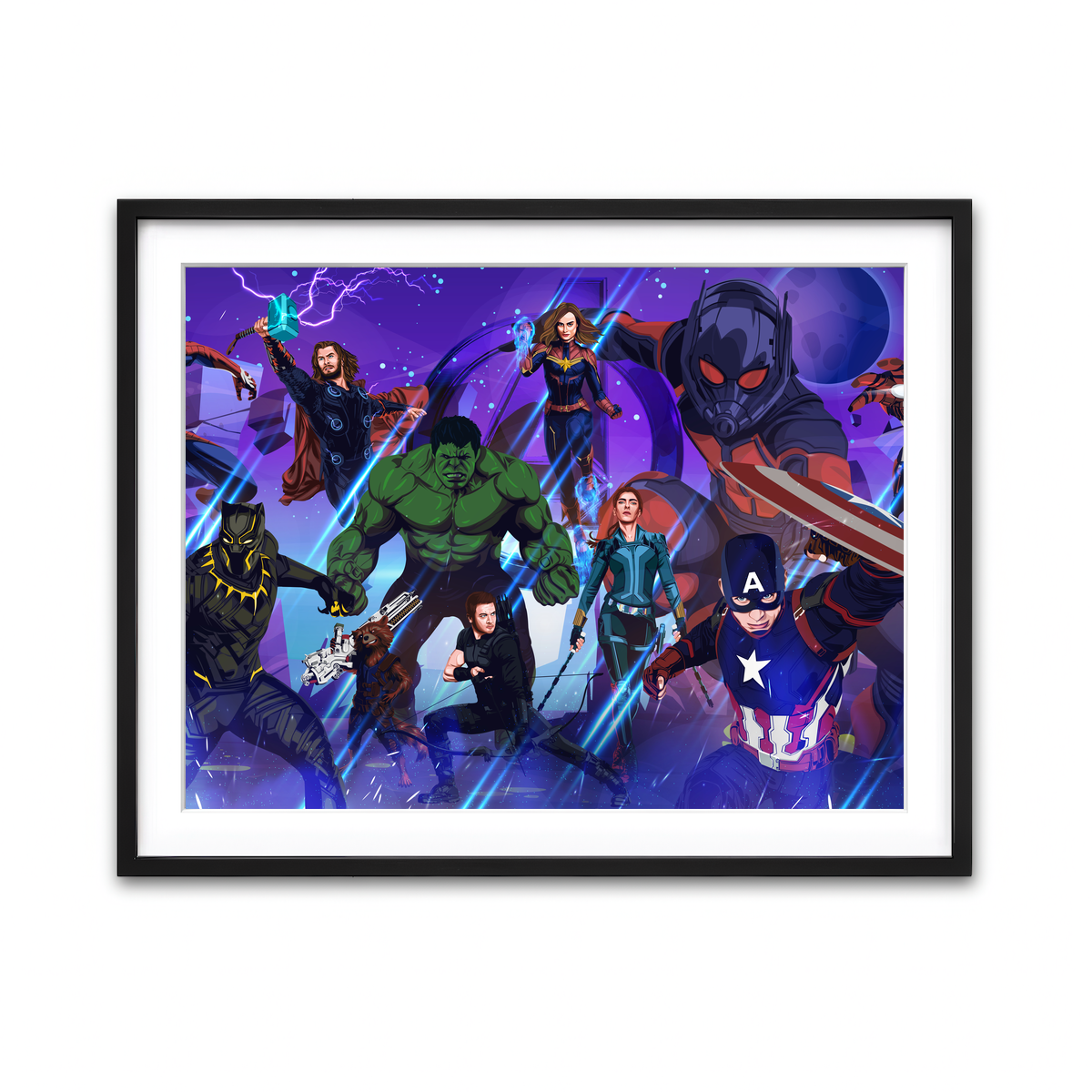 Framed Print 4x3 Black