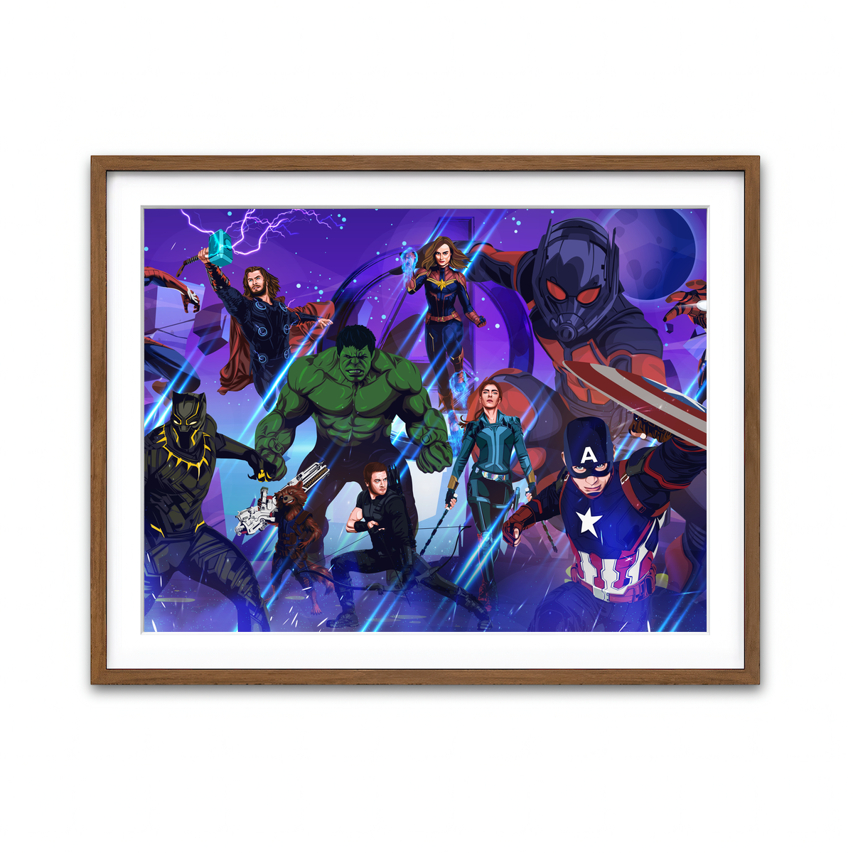 Framed Print 4x3 Walnut