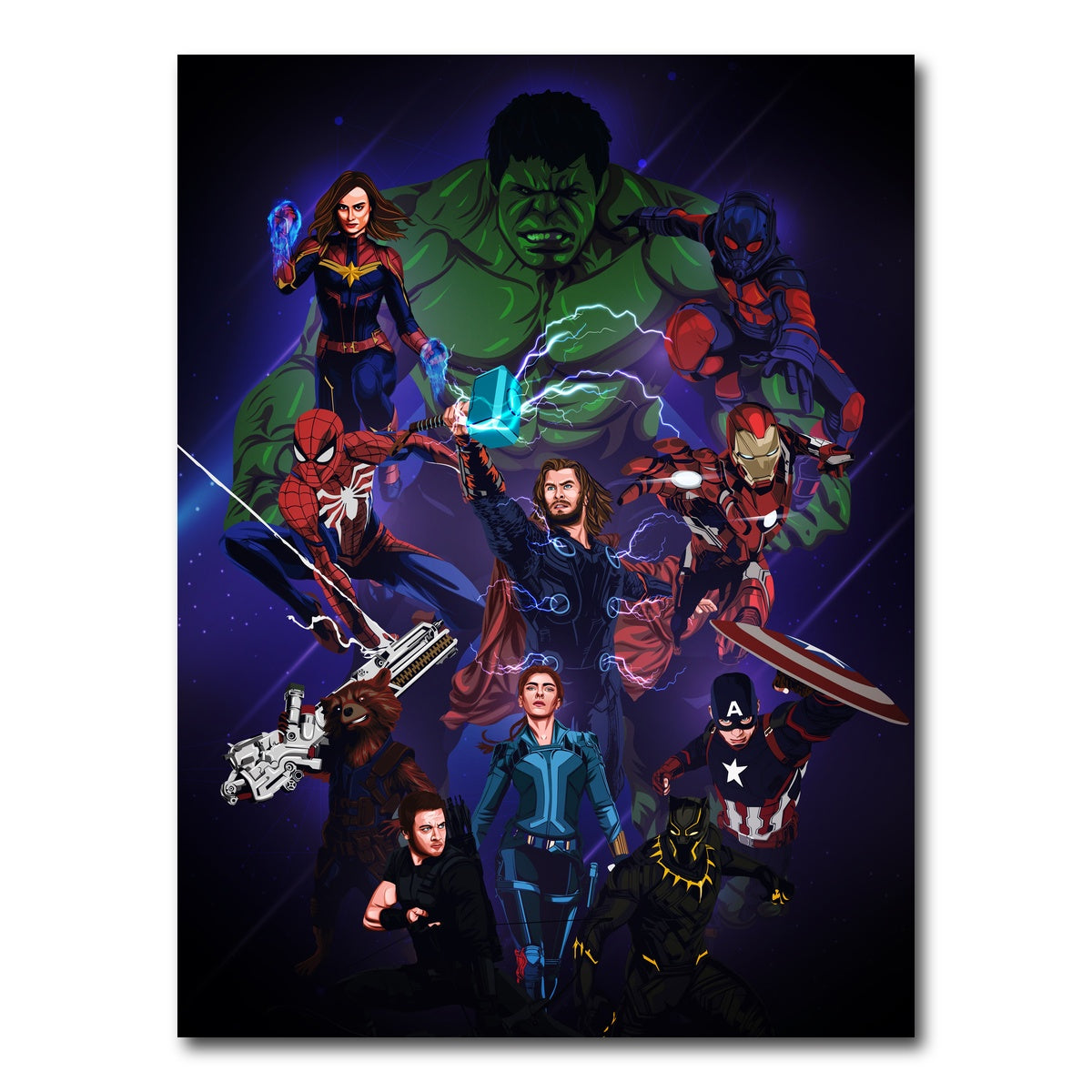 AUTO-MOCKUP WHITE | Marvel Characters | 1 Piece | Gallery Wrap Canvas | group=3x4