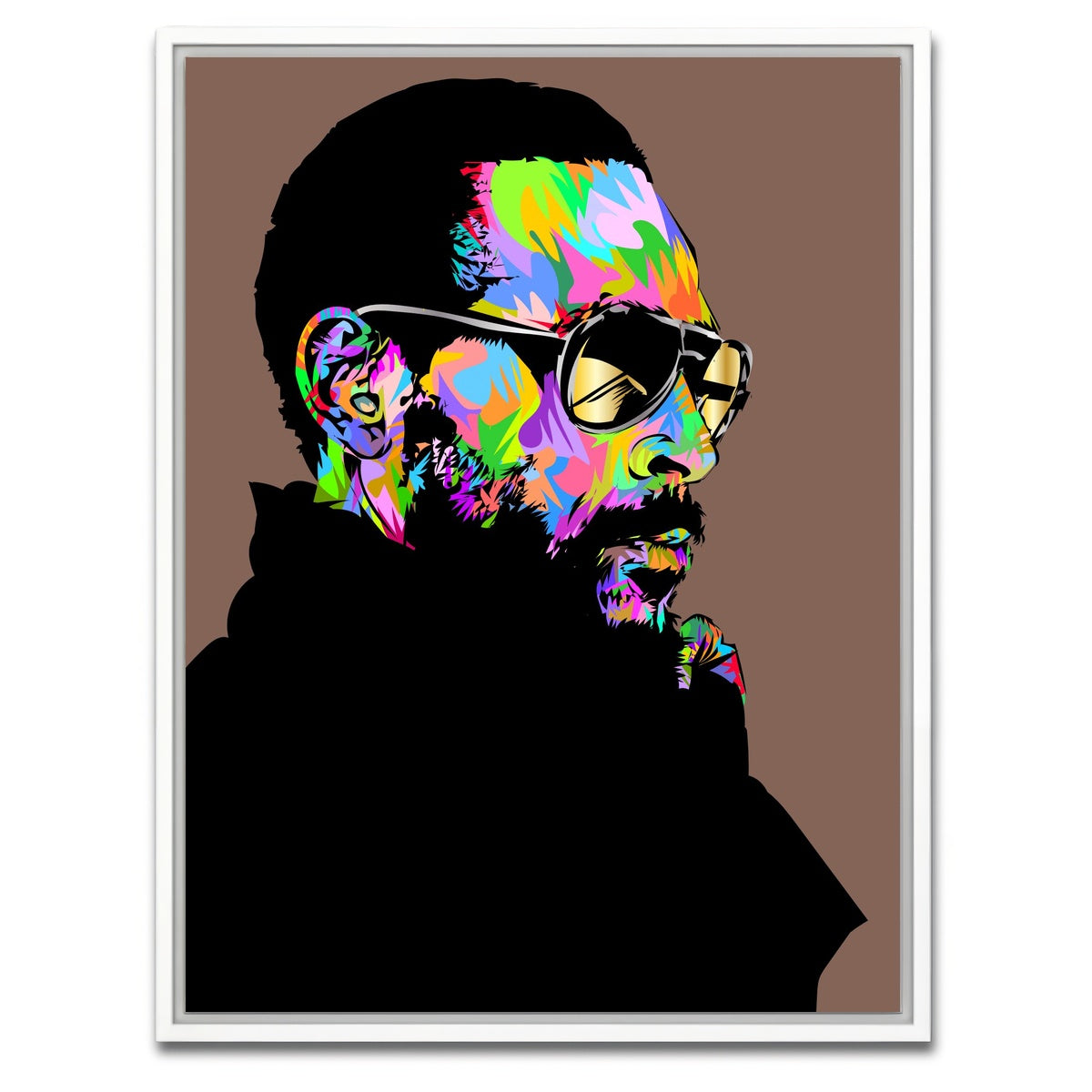 AUTO-MOCKUP WHITE | Marvin Gaye | 1 Piece | White Framed Canvas | group=3x4