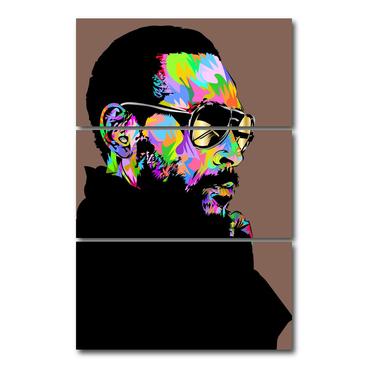 AUTO-MOCKUP WHITE | Marvin Gaye | 3 Piece | Gallery Wrap Canvas | group=12x24_stacked
