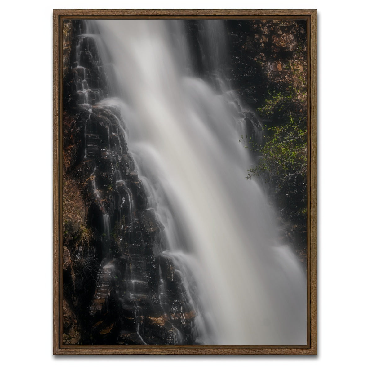 AUTO-MOCKUP WHITE | Marysville Falls | 1 Piece | Walnut Framed Canvas | group=3x4