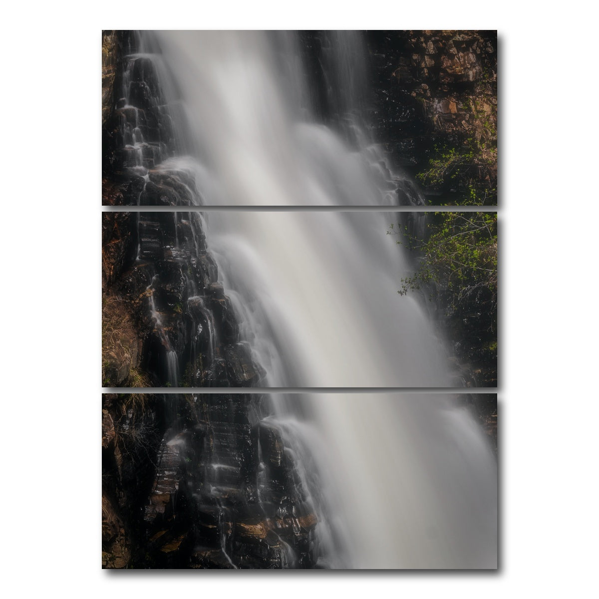 AUTO-MOCKUP WHITE | Marysville Falls | 3 Piece | Gallery Wrap Canvas | group=8x18_stacked
