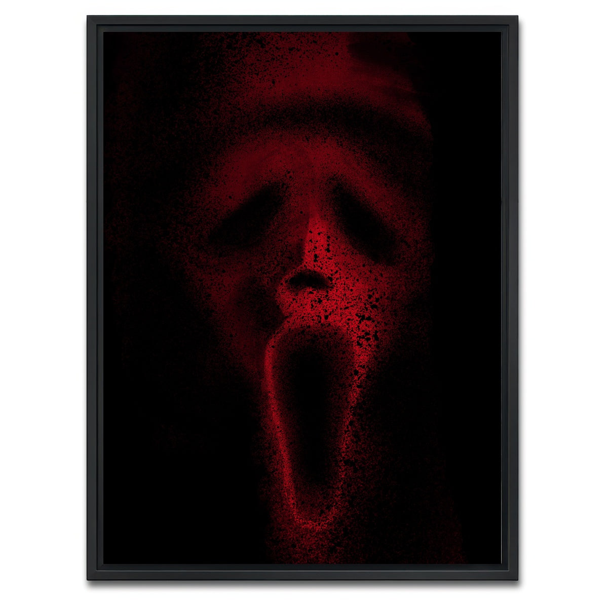 AUTO-MOCKUP WHITE | Mask splatter | 1 Piece | Black Framed Canvas | group=3x4