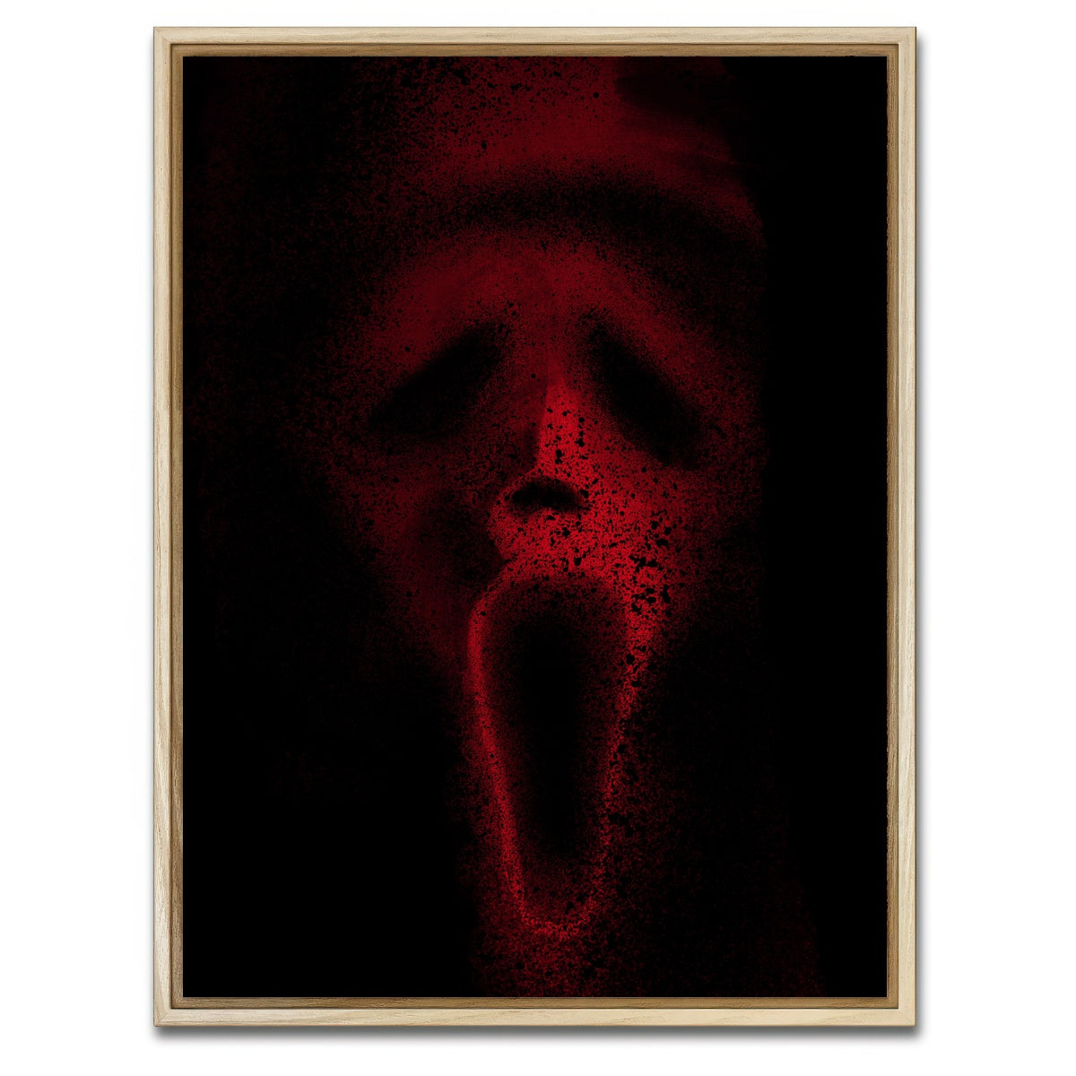 AUTO-MOCKUP WHITE | Mask splatter | 1 Piece | Natural Framed Canvas | group=3x4