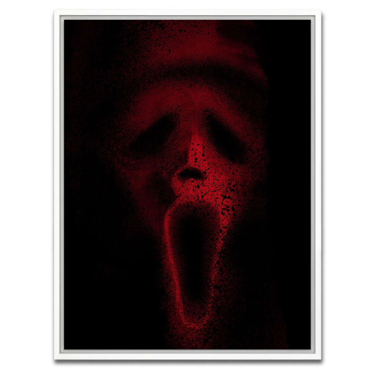 AUTO-MOCKUP WHITE | Mask splatter | 1 Piece | White Framed Canvas | group=3x4