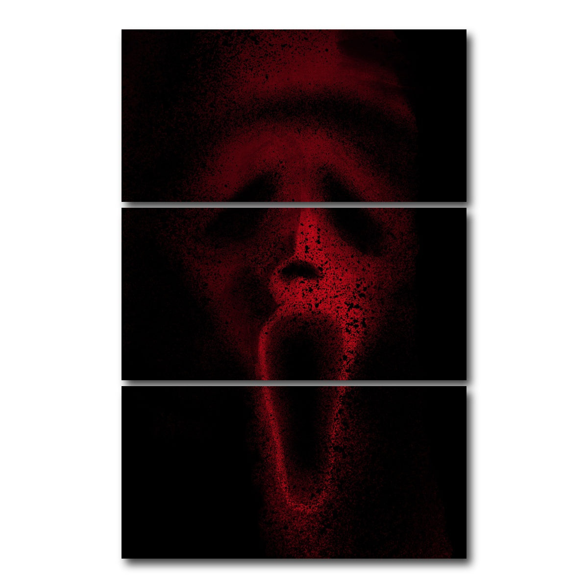 AUTO-MOCKUP WHITE | Mask splatter | 3 Piece | Gallery Wrap Canvas | group=12x24_stacked