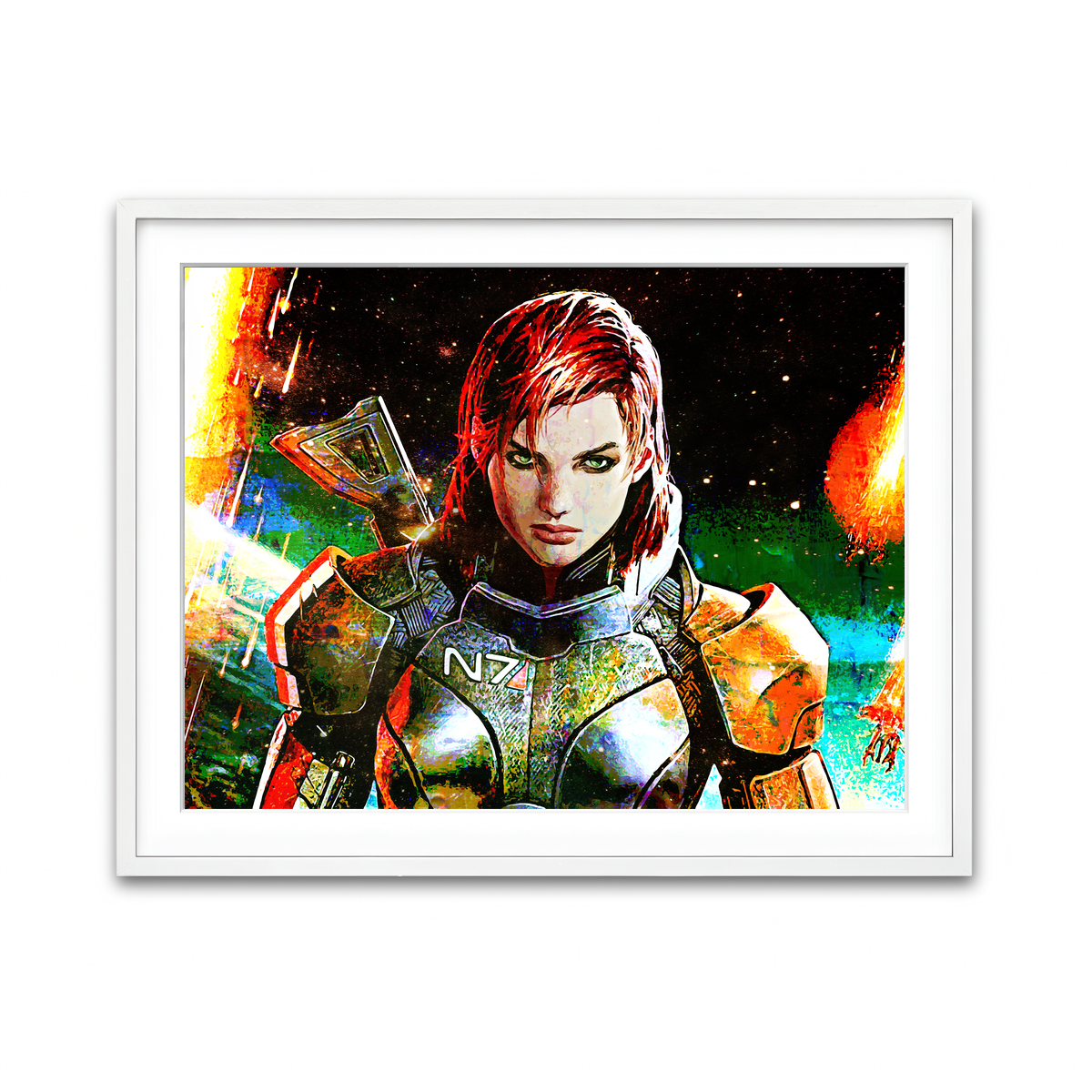 Framed Print 4x3 White