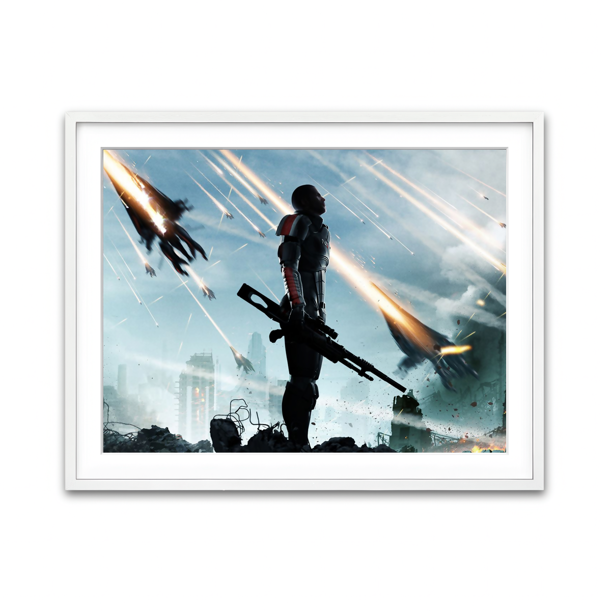 Framed Print 4x3 White