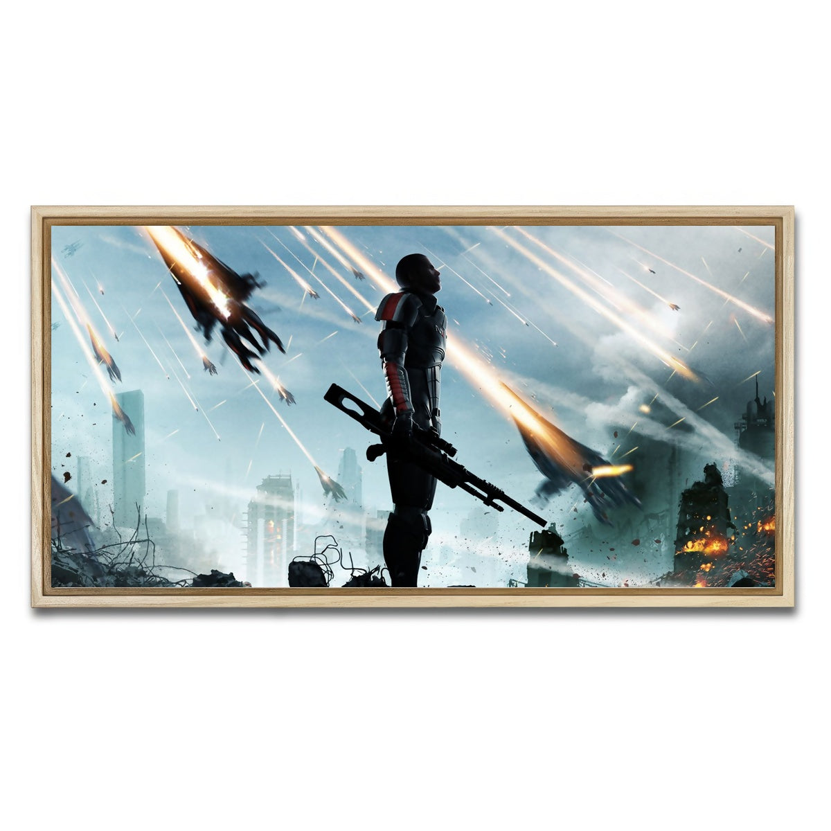 AUTO-MOCKUP WHITE | Mass Effect | 1 Piece | Natural Framed Canvas | group=2x1