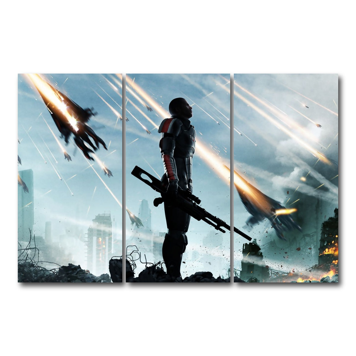 AUTO-MOCKUP WHITE | Mass Effect | 3 Piece | Gallery Wrap Canvas | group=12x24