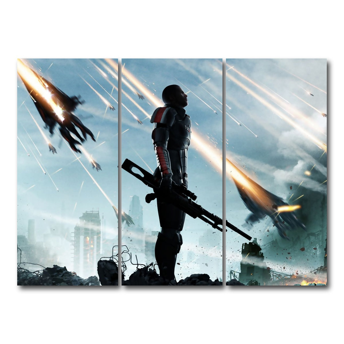 AUTO-MOCKUP WHITE | Mass Effect | 3 Piece | Gallery Wrap Canvas | group=8x18