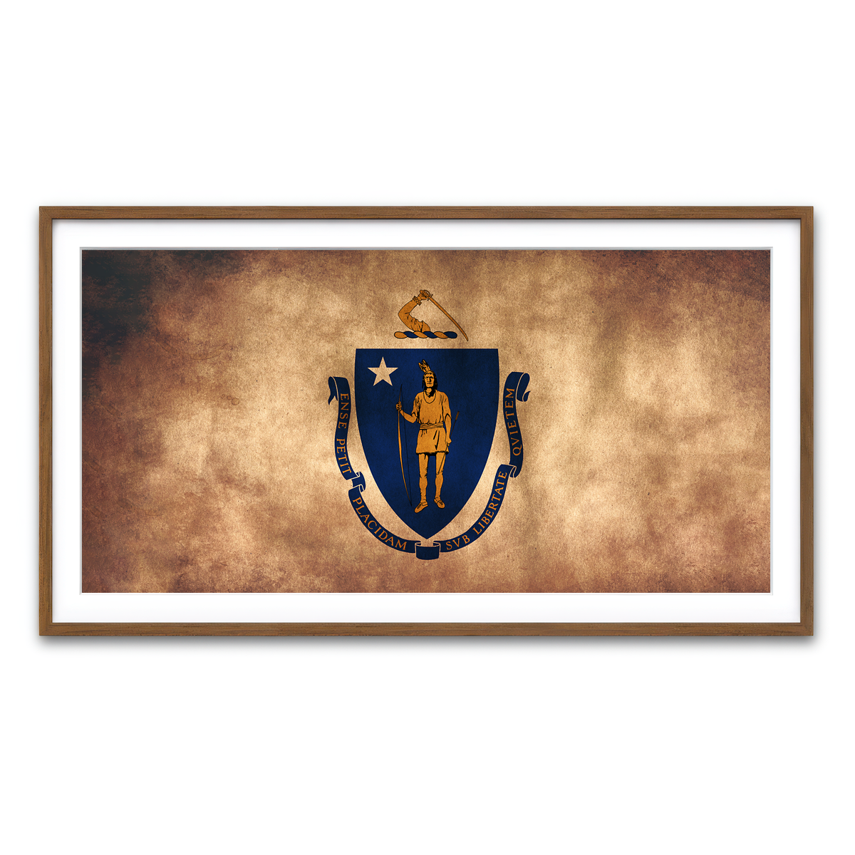 Framed Print 2x1 Walnut