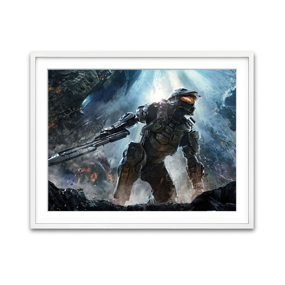 Framed Print 4x3 White