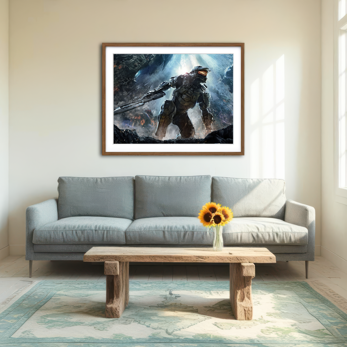 AUTO-MOCKUP ROOM | Master Chief Wall Art