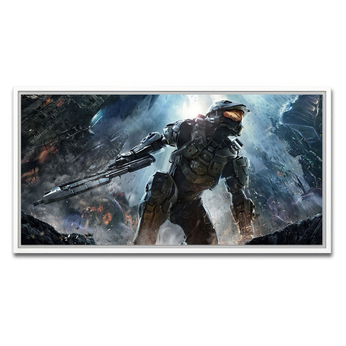 AUTO-MOCKUP WHITE | Master Chief | 1 Piece | White Framed Canvas | group=2x1