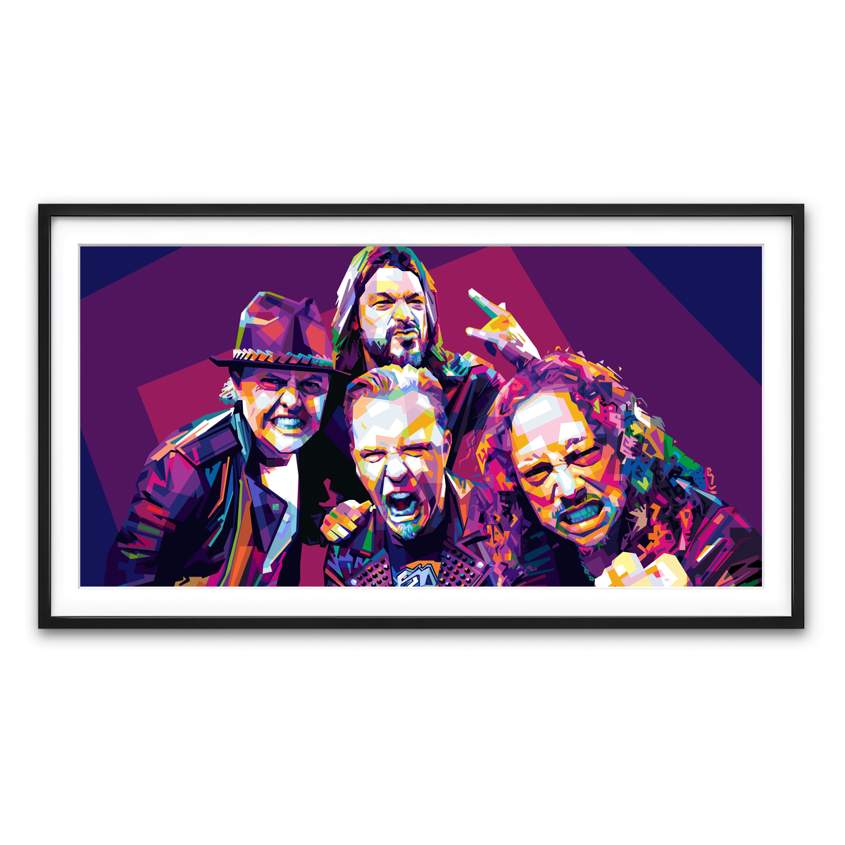 Framed Print 2x1 Black