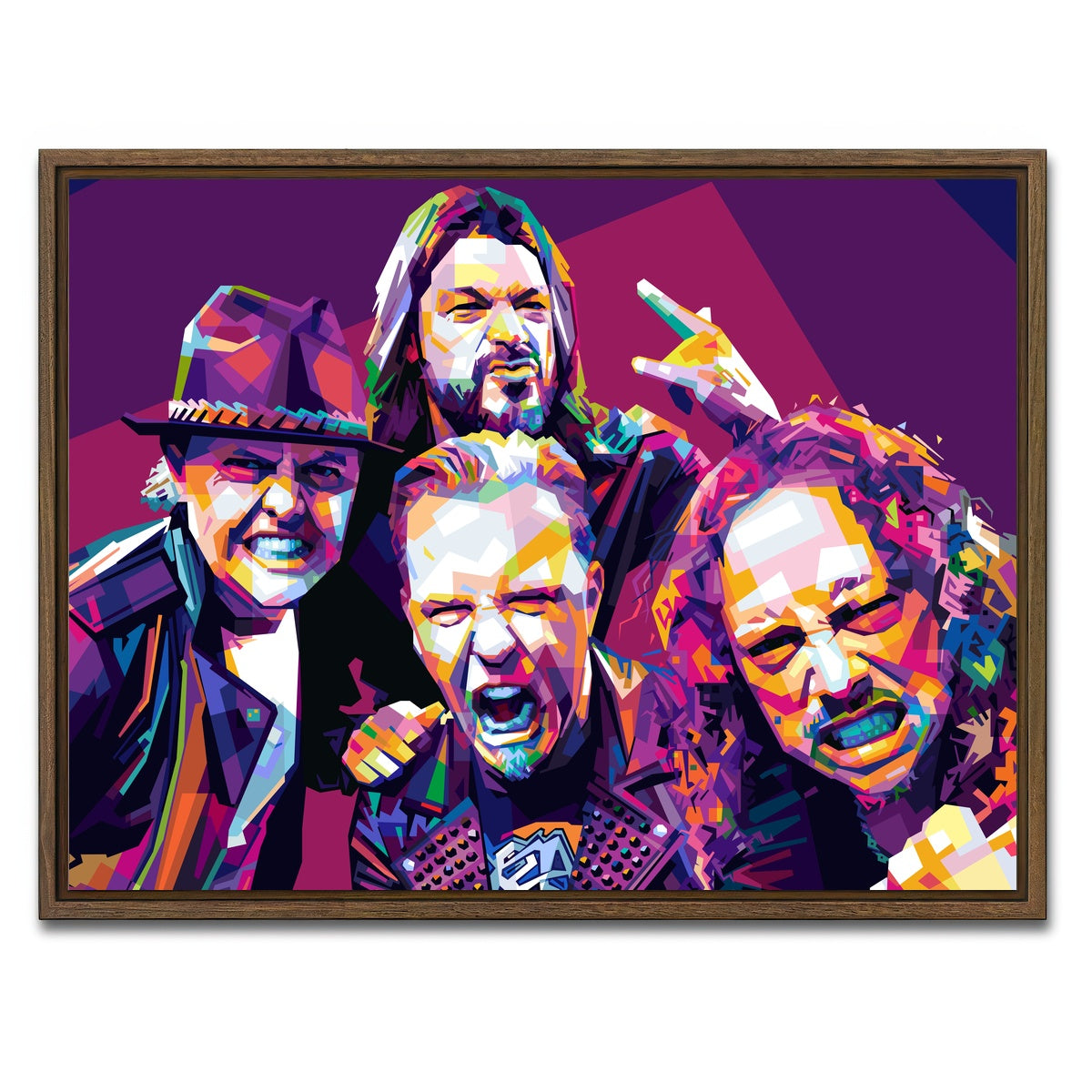 AUTO-MOCKUP WHITE | Masters of Puppets | 1 Piece | Walnut Framed Canvas | group=4x3