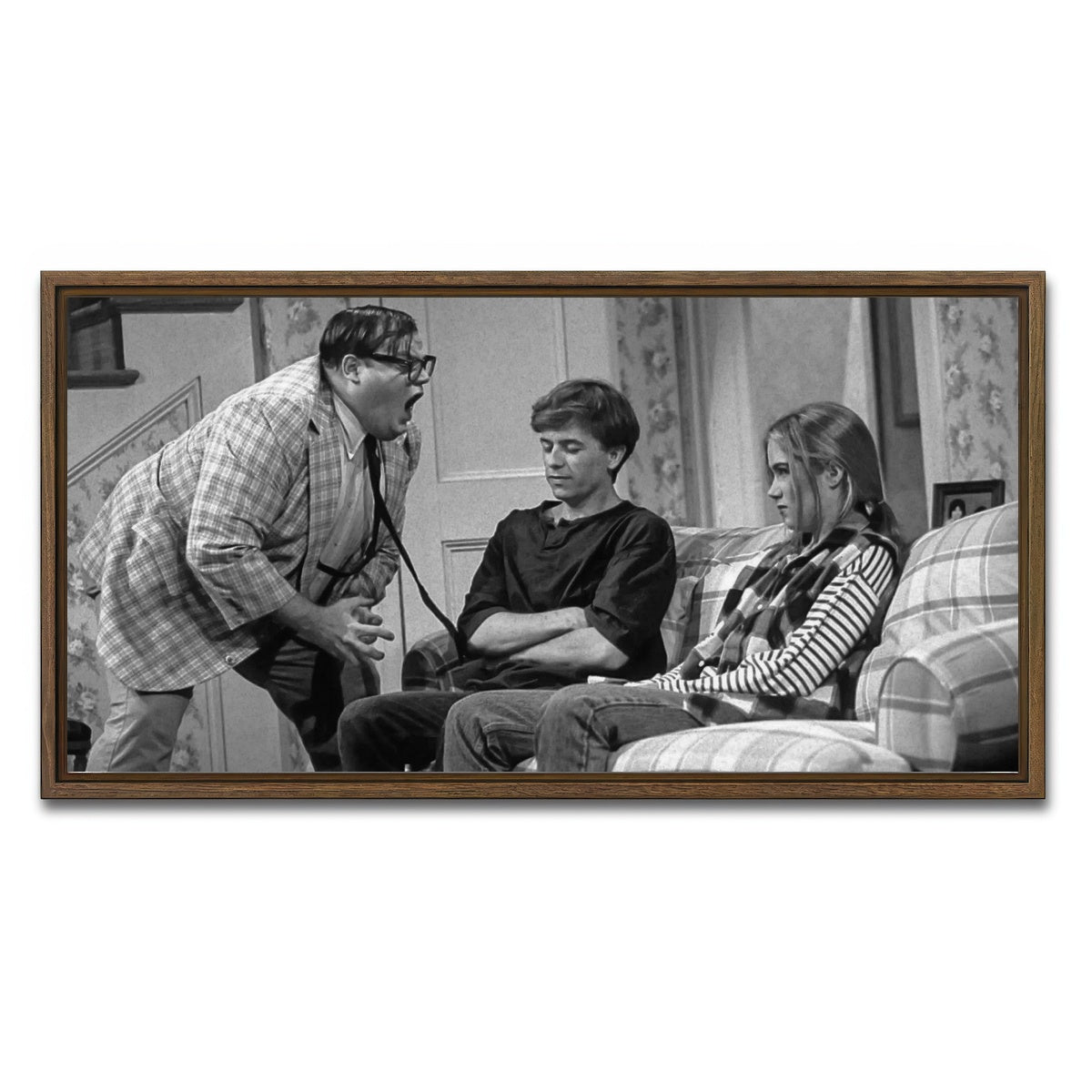 AUTO-MOCKUP WHITE | Matt Foley | 1 Piece | Walnut Framed Canvas | group=2x1