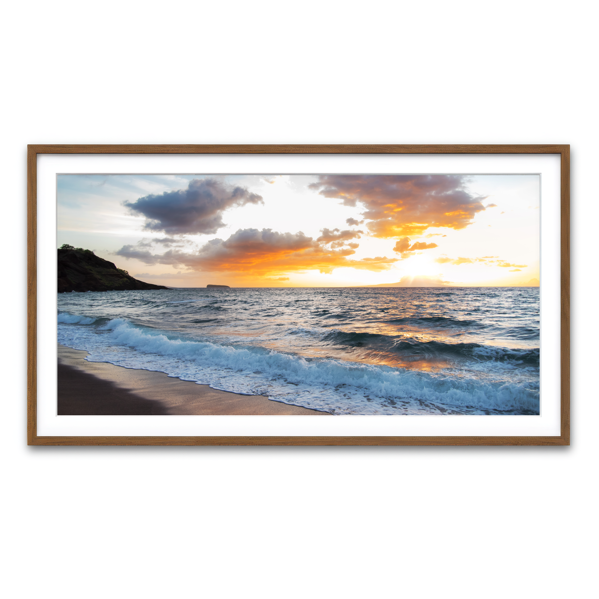 Framed Print 2x1 Walnut