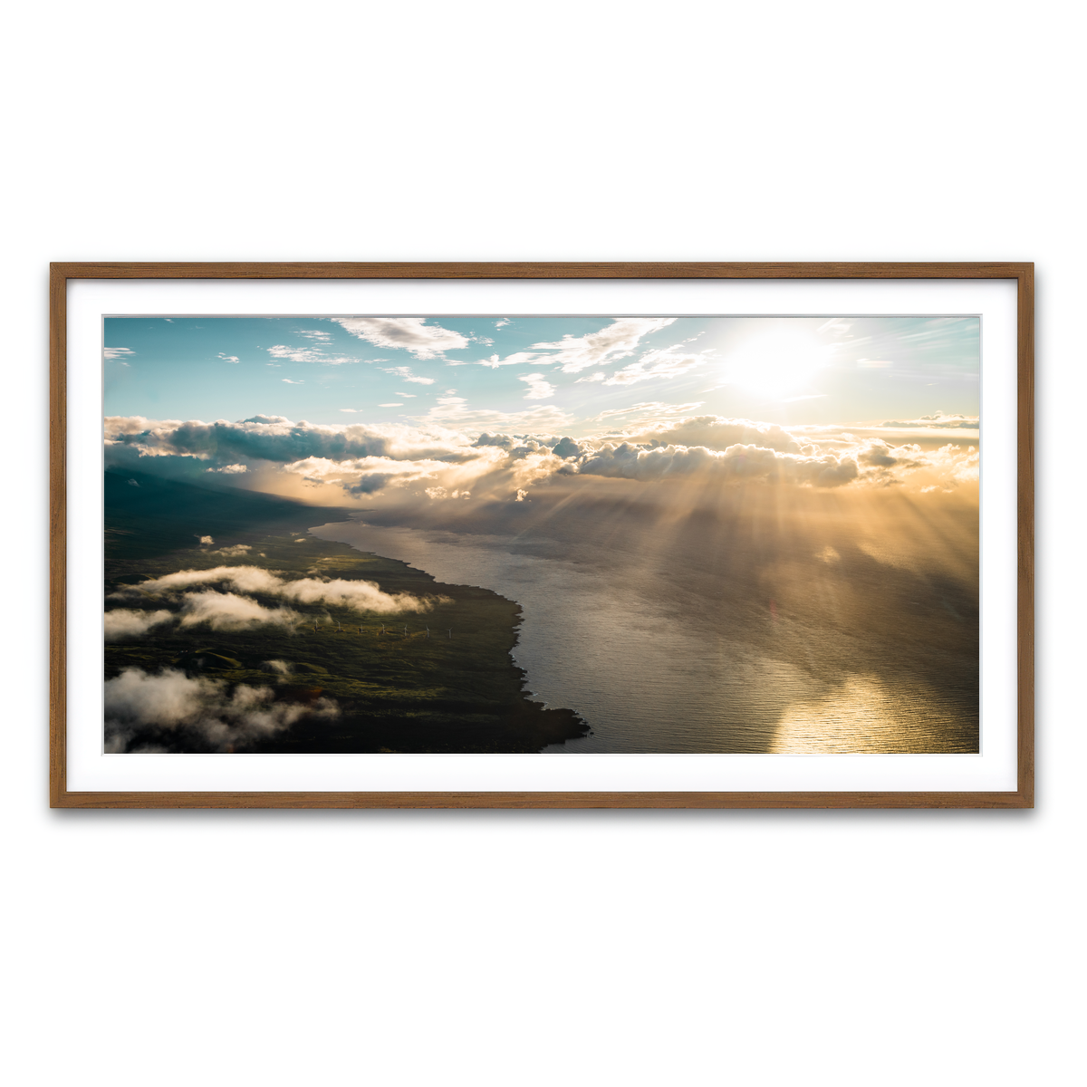 Framed Print 2x1 Walnut