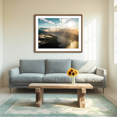 AUTO-MOCKUP ROOM | Maui From Above Wall Art