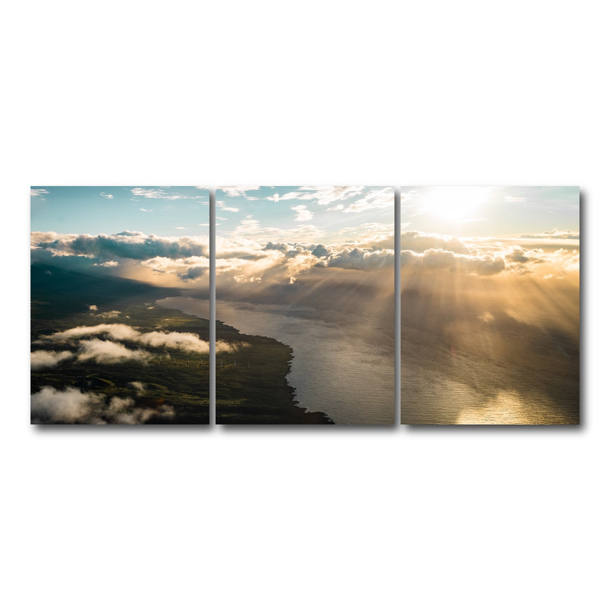 AUTO-MOCKUP WHITE | Maui From Above | 3 Piece | Gallery Wrap Canvas | group=18x24